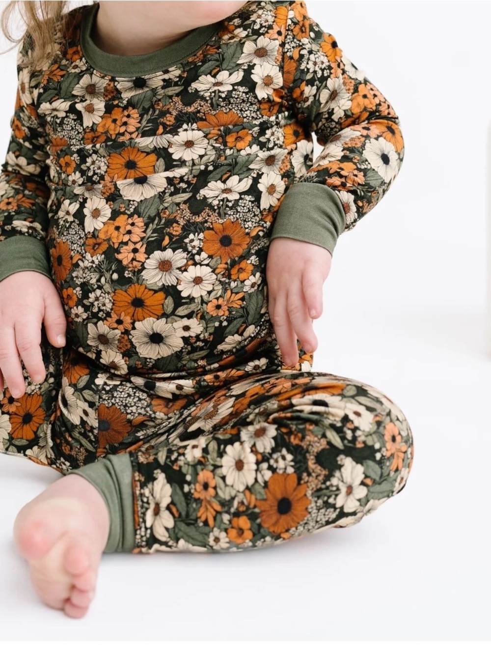 Little One Shop Bamboo Floral Longsleeve PJs